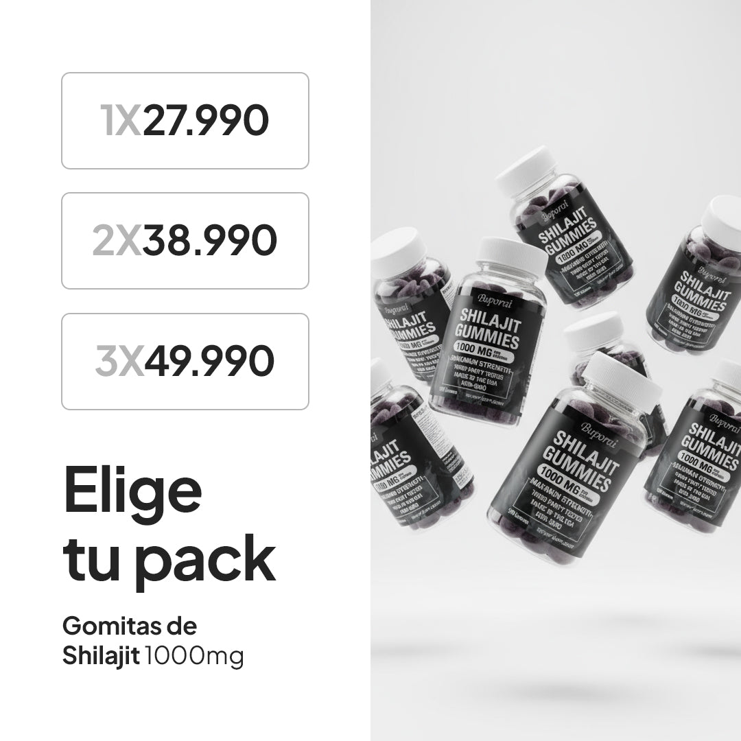 Shilajit Energía en Gomitas – Tu Refuerzo Diario Fácil y Delicioso