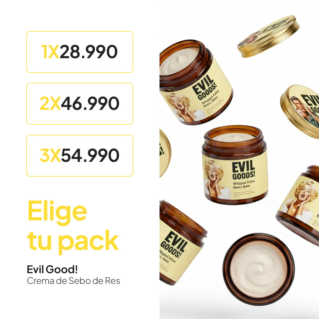 Evil Goods! – Crema Reparadora de Sebo (Tallow) + Miel