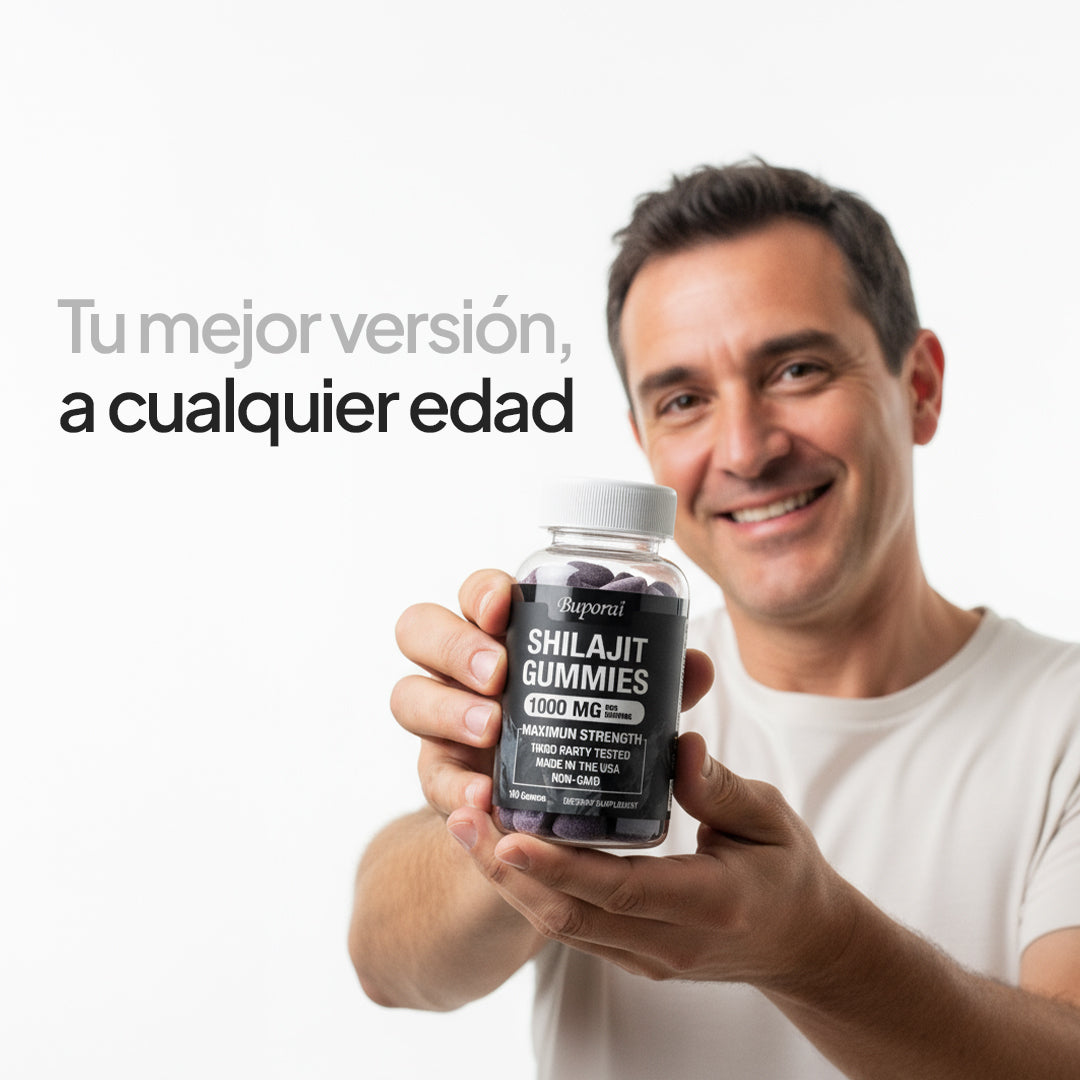Shilajit Energía en Gomitas – Tu Refuerzo Diario Fácil y Delicioso