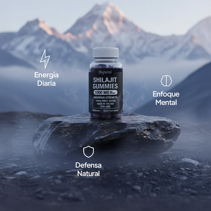 Shilajit Energía en Gomitas – Tu Refuerzo Diario Fácil y Delicioso