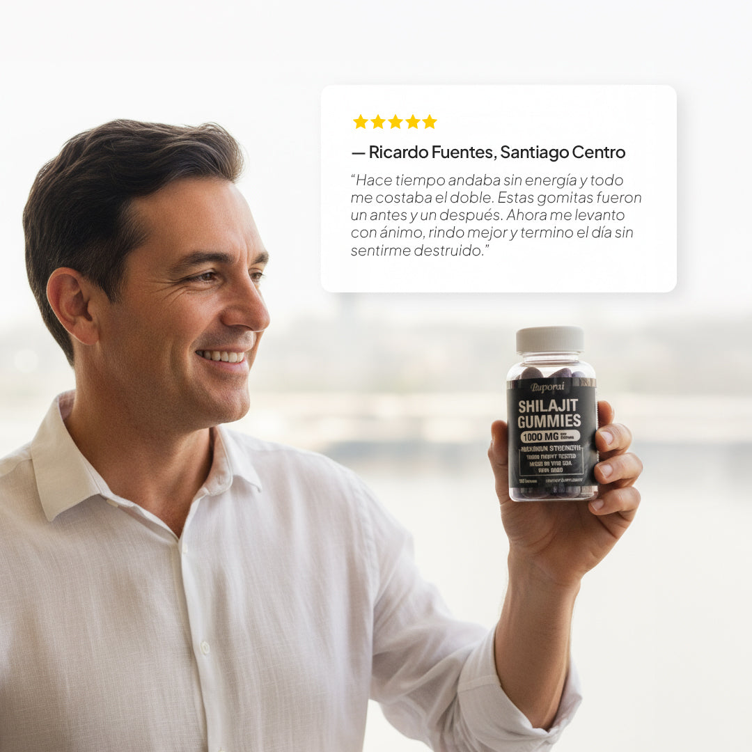 Shilajit Energía en Gomitas – Tu Refuerzo Diario Fácil y Delicioso