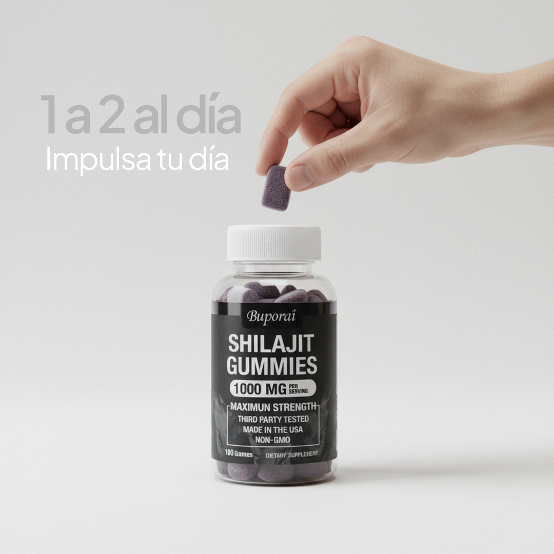 Shilajit Energía en Gomitas – Tu Refuerzo Diario Fácil y Delicioso