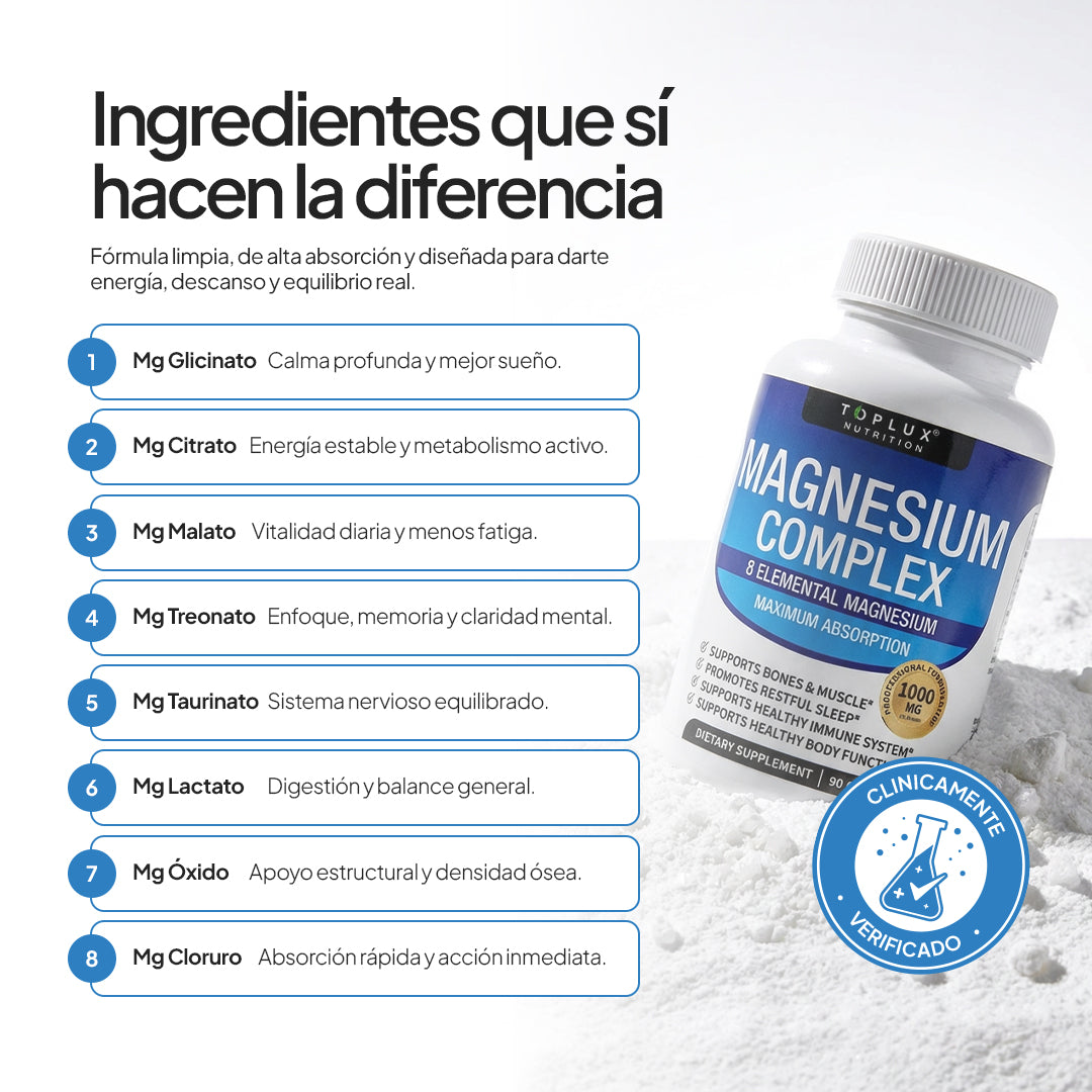 Magnesium Complex 8 – Energía Diaria Sostenida