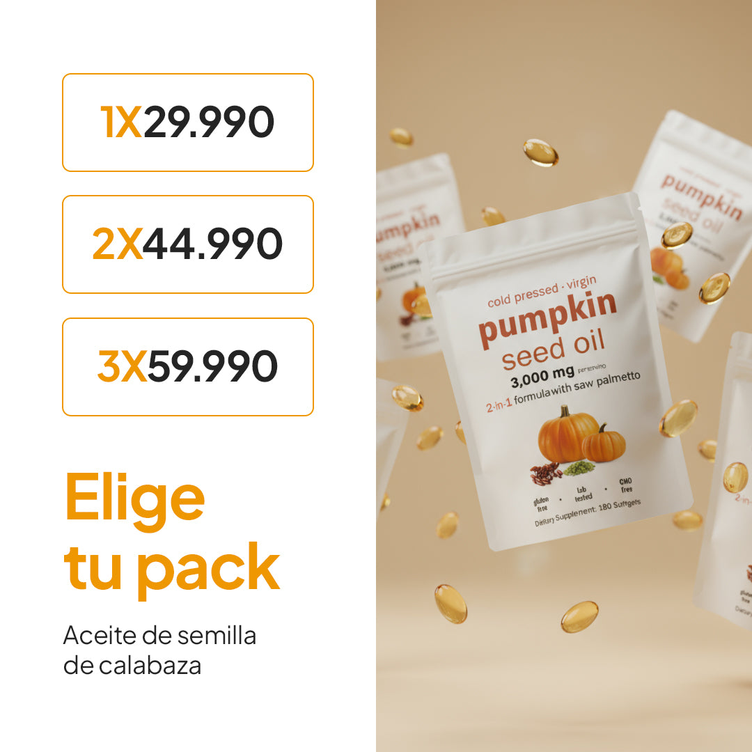 Aceite de semilla de calabaza — Bienestar masculino integral