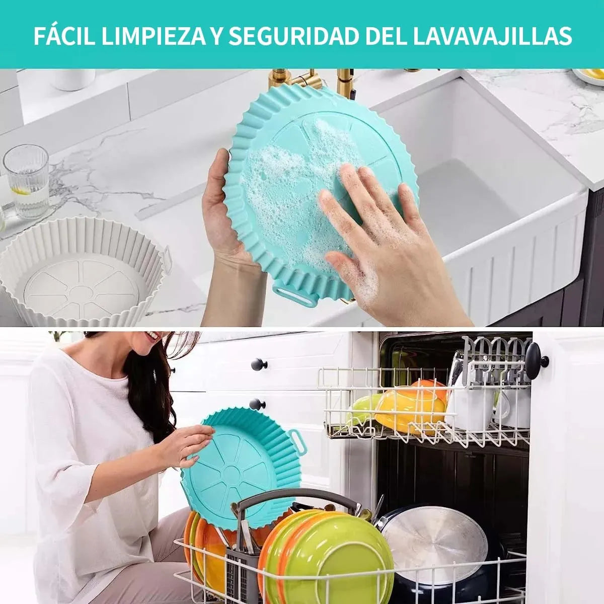 Canastas de Silicona para Freidora de Aire