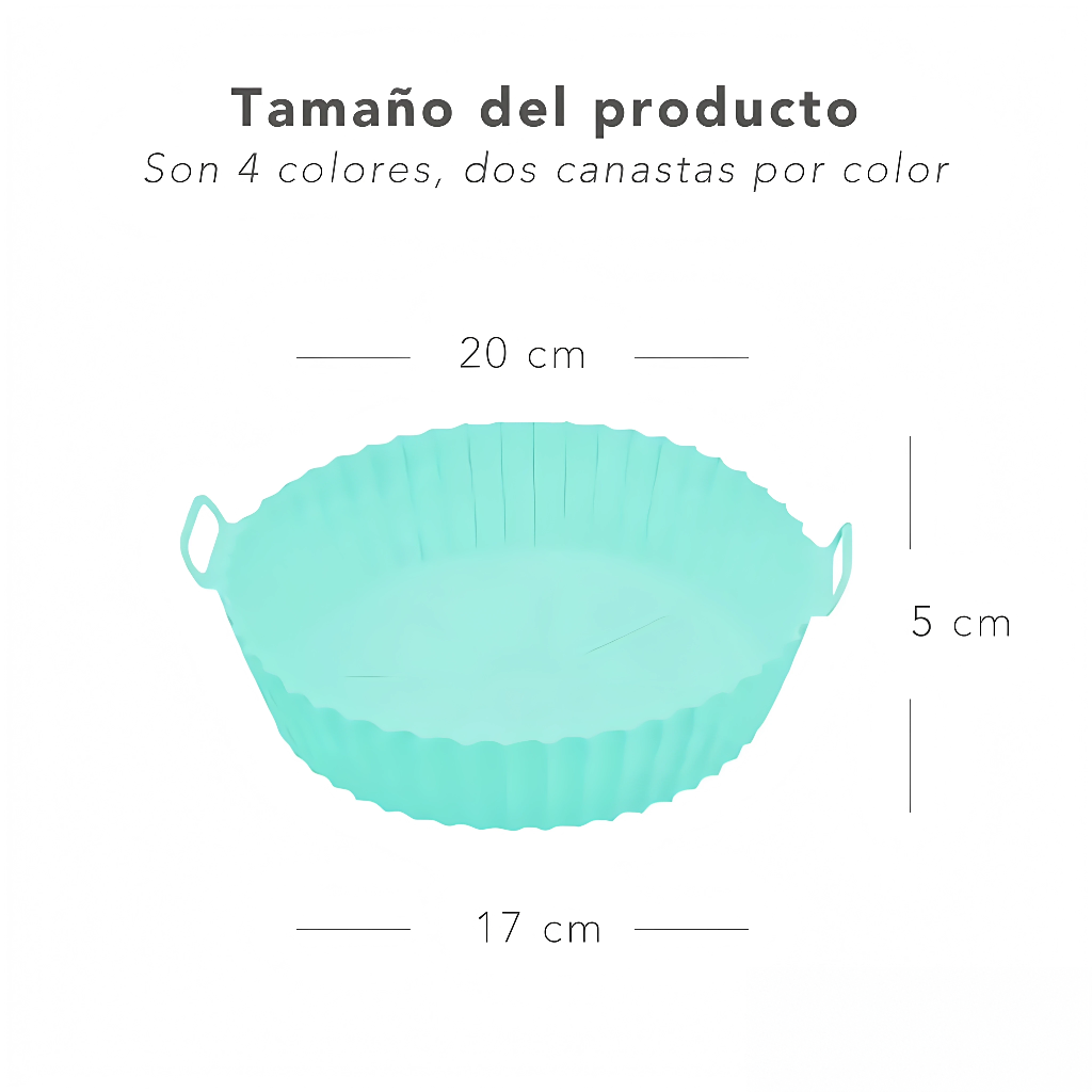 Canastas de Silicona para Freidora de Aire